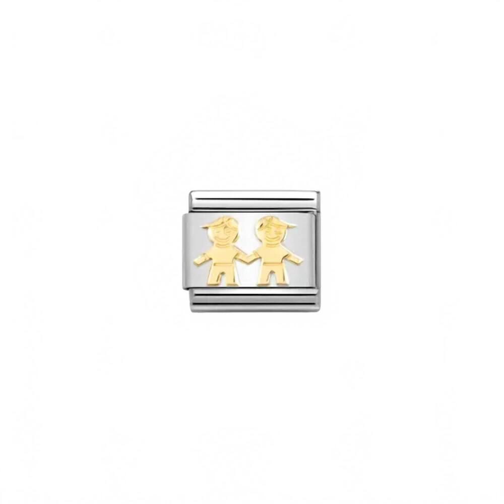 NEW NOMINATION unisex family links bracelet in brothers